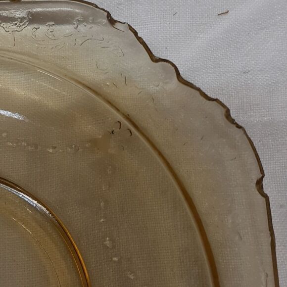 7 PC bundle vtg yellow Federal depression glass-Madrid &Normandie patterns - Picture 4 of 14